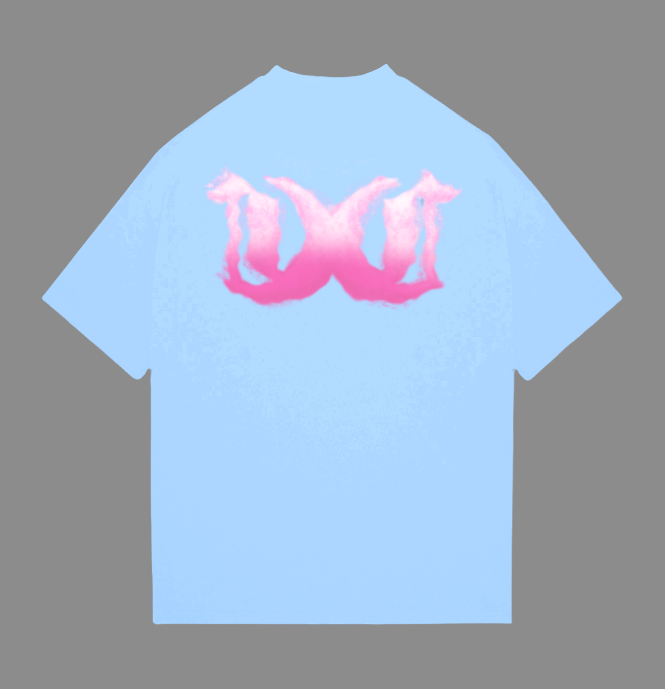 TEE-SHIRT « NUAGE » (BLEU X ROSE)