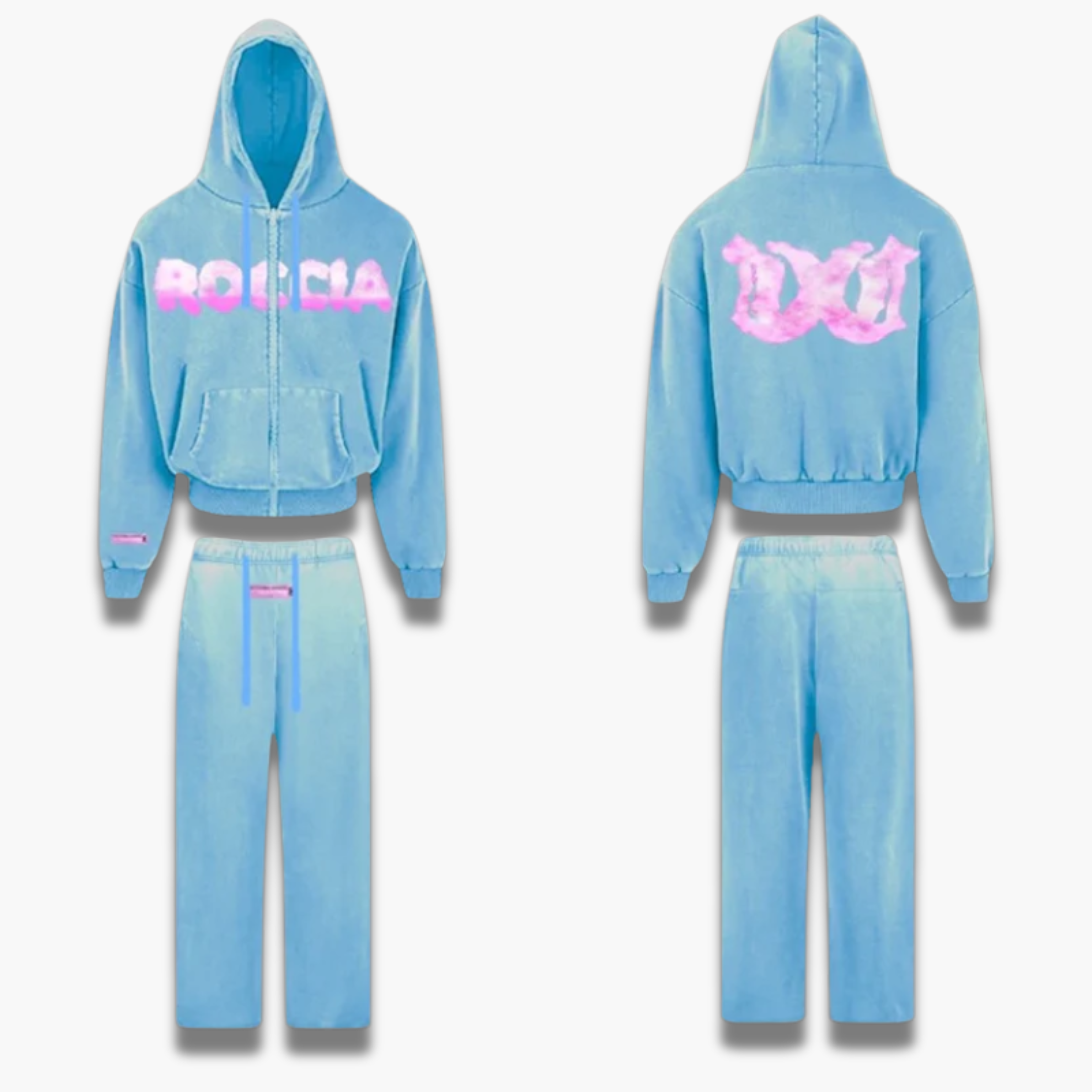 SURVÊTEMENT « ROCCIA » (BLEU X ROSE)