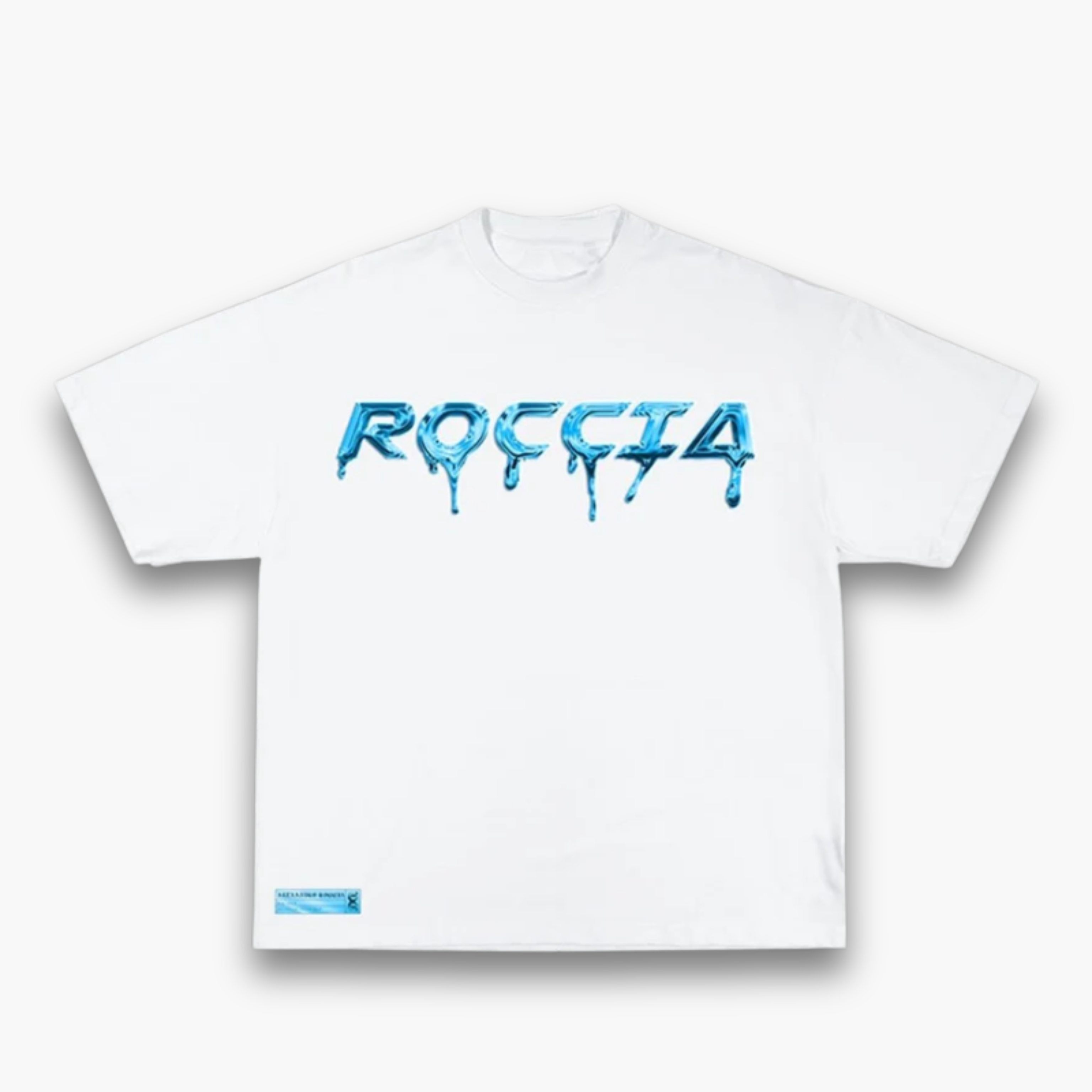 TEE-SHIRT « ROCCIA » (BLANC X BLEU)