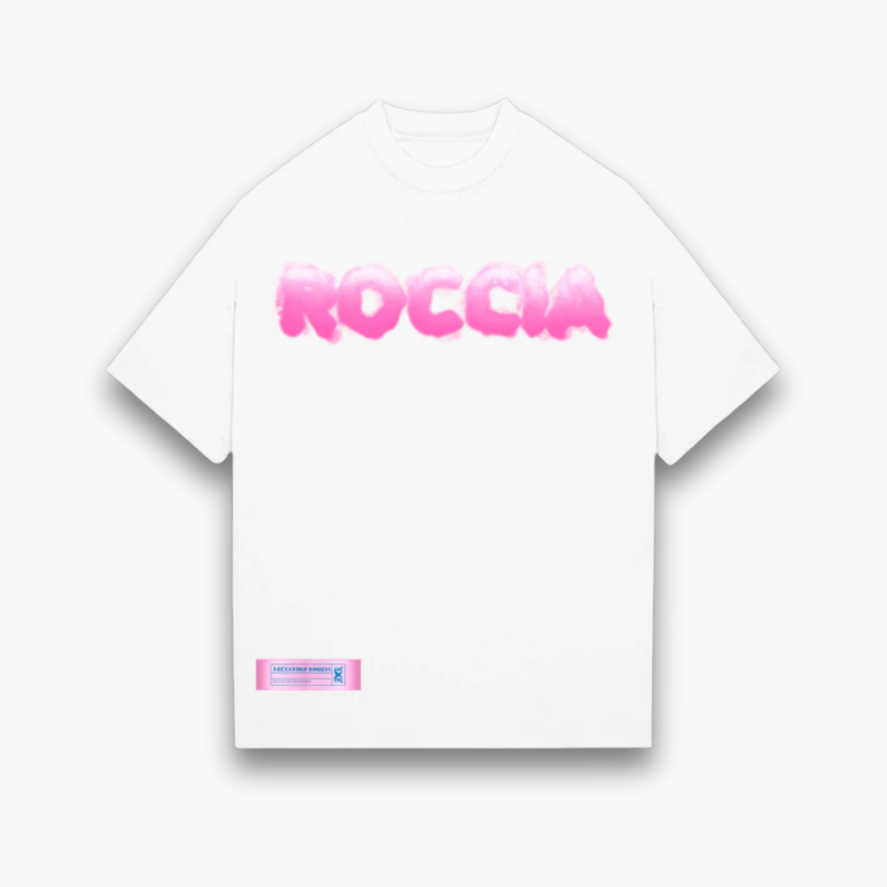 TEE-SHIRT « NUAGE » (BLANC X ROSE)