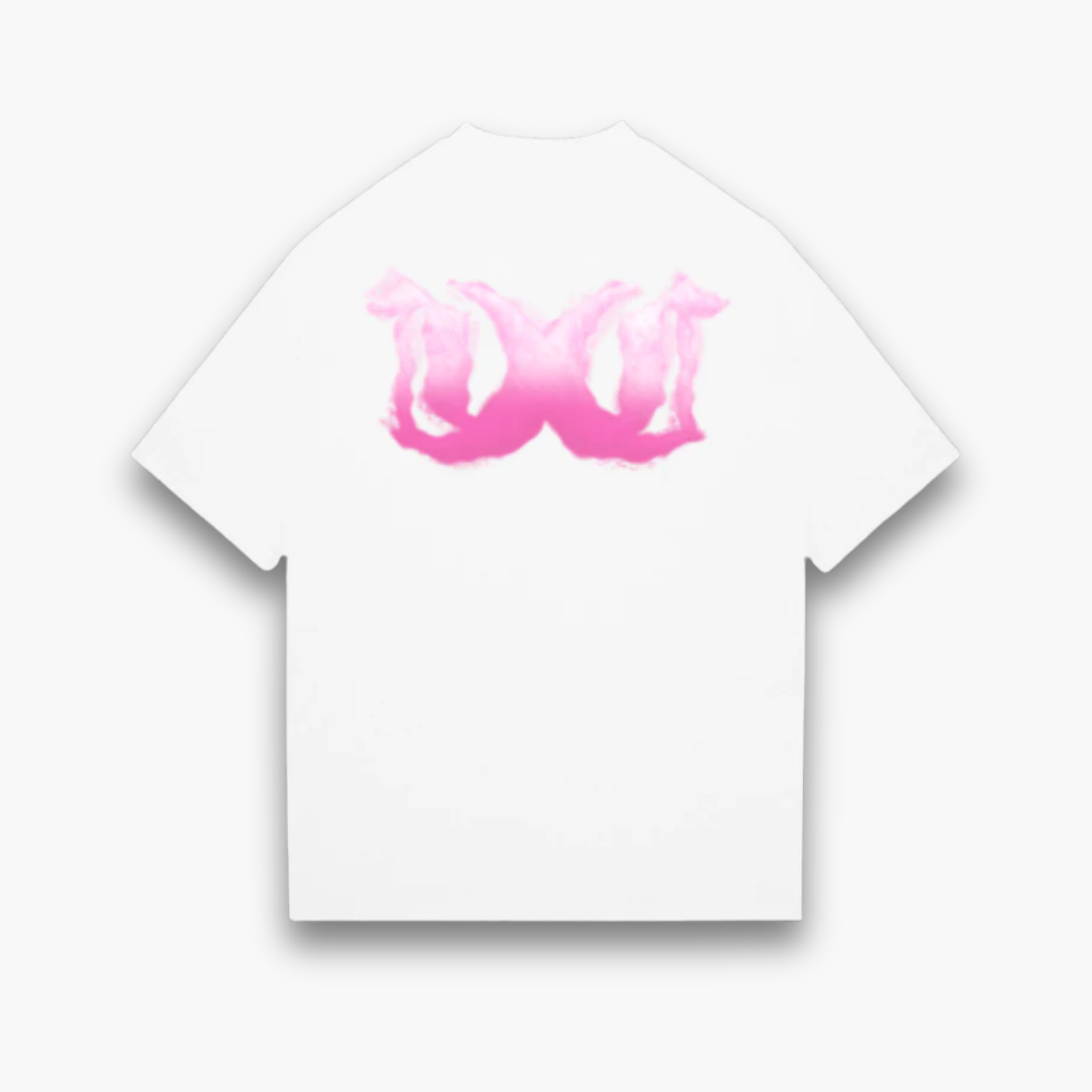 TEE-SHIRT « NUAGE » (BLANC X ROSE)