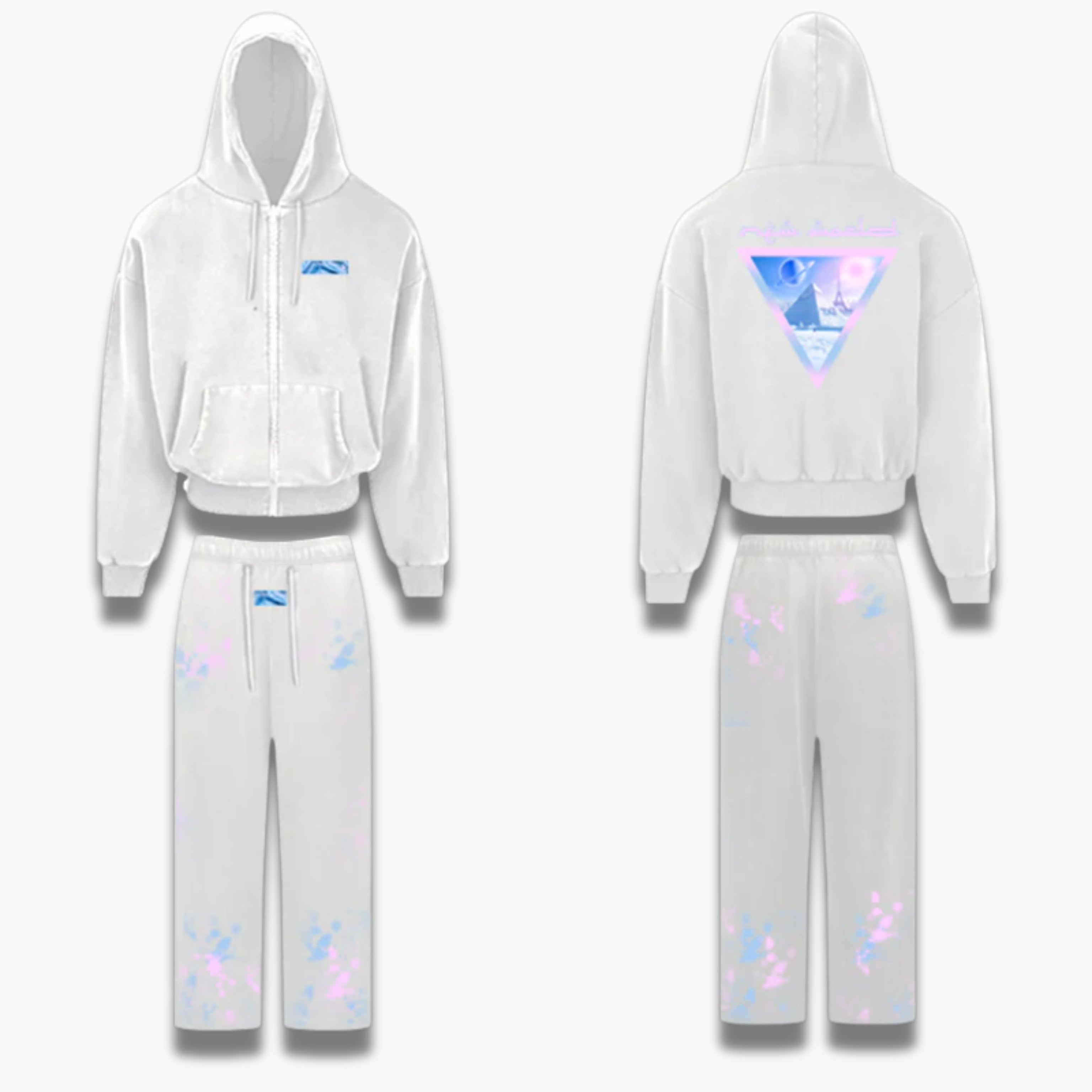 SURVÊTEMENT NEW WORLD (BLANC X BLEU)