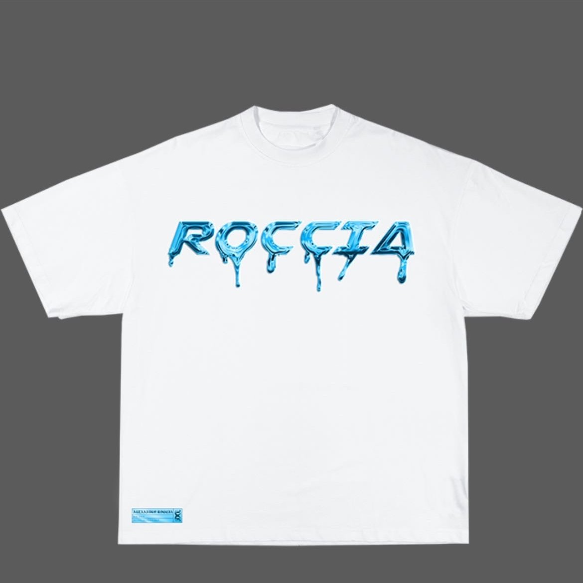 TEE-SHIRT « ROCCIA » (BLANC X BLEU)